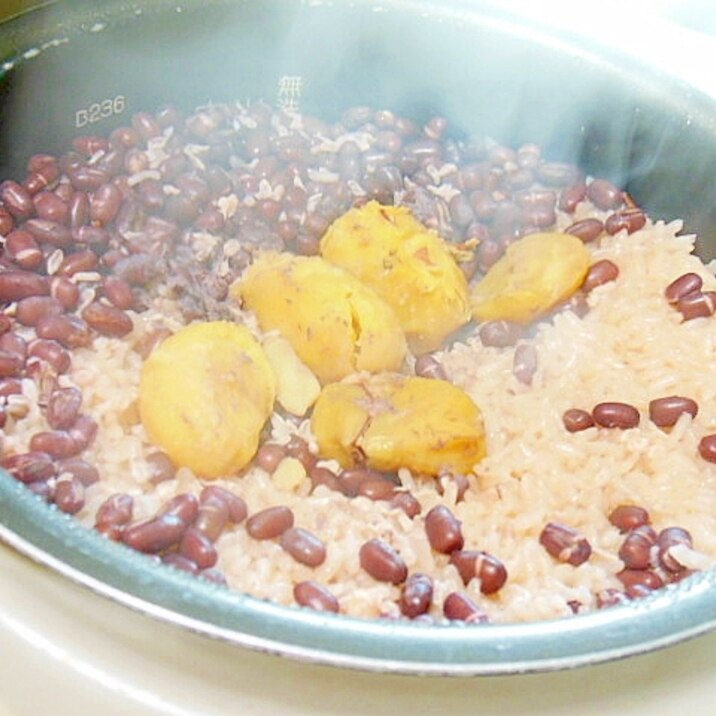 栗入りお赤飯 レシピ 作り方 By 小太郎1212 楽天レシピ 栗入りお赤飯 レシピ 作り方 By 小太郎1212 楽天レシピ
